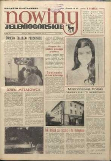 Nowiny Jeleniog&oacute;rskie : magazyn ilustrowany ziemi jeleniog&oacute;rskiej, R. 15, 1972, nr 15 (726)