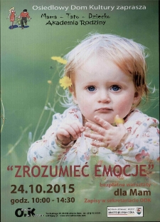 Zrozumieć emocje - plakat [Dokument życia społecznego]