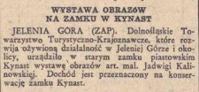 Na Dolnym Śląsku : wystawa obrazów na Zamku Kynast