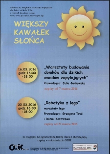 Większy Kawałek Słońca - plakat [Dokument życia społecznego]