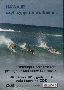 Hawaje... czyli żyjąc na wulkanie... - plakat [Dokument życia społecznego]