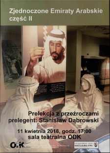 Zjednoczone Emiraty Arabskie część II - plakat [Dokument życia społecznego]