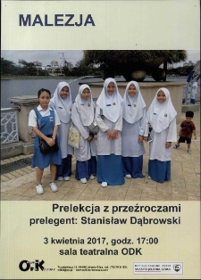 Malezja - plakat [Dokument życia społecznego]