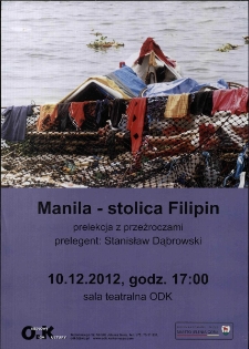 Manila - stolica Filipin - plakat [Dokument życia społecznego]