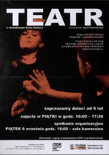 Teatr - plakat [Dokument życia społecznego]