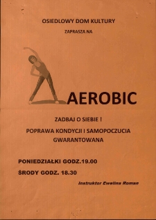 Aerobic - plakat [Dokument życia społecznego]