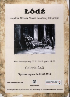 Łódź : wernisaż wystawy - plakat [Dokument życia społecznego]
