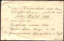 Der Kaiserstiel auf dem Burgthorturm wurde am 10ten August 1898 erneuert