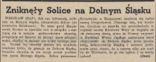 Zniknęły Solice na Dolnym Śląsku