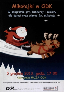 Mikołajki w ODK - plakat [Dokument życia społecznego]