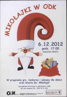 Mikołajki w ODK - plakat [Dokument życia społecznego]