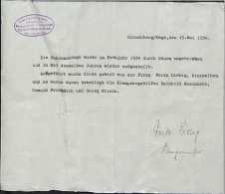 Die Fahnenstange wurde im Frühjahr 1934 durch Sturm umgebrochen und im Mai desselben Jahres wieder aufgestellt