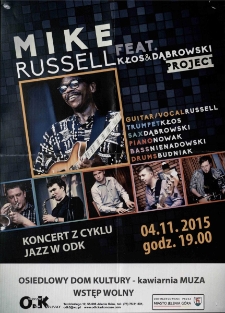 Koncert z cyklu Jazz w ODK : Mike Russell - plakat [Dokument życia społecznego]