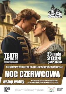 Teatr przy stoliku : Noc czerwcowa - plakat [Dokument życia społecznego]