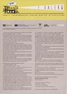 Jedzie pociąg z daleka czyli interdyscyplinarna podr&oacute;ż artystyczna - regulamin [Dokument życia społecznego]