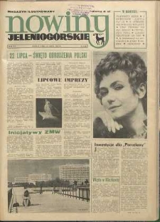 Nowiny Jeleniogórskie : magazyn ilustrowany ziemi jeleniogórskiej, R. 15, 1972, nr 29 (740)
