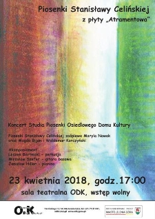 Piosenki Stanisławy Celińskiej z płyty "Atramentowa" - plakat [Dokument życia społecznego]