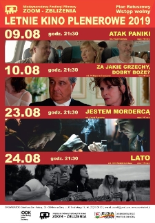 Letnie Kino Plenerowe 2019 - plakat [Dokument życia społecznego]