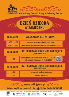 Dzień dziecka w Zameczku- plakat [Dokument życia społecznego]