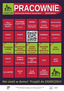 Zameczek : pracownie - plakat [Dokument życia społecznego]