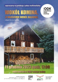 Wok&oacute;ł komina (a właściwie wok&oacute;ł balkonu)- plakat [Dokument życia społecznego]