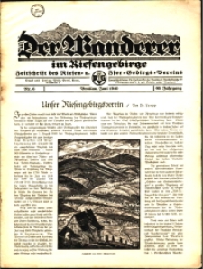 Der Wanderer im Riesengebirge, 1940, nr 6