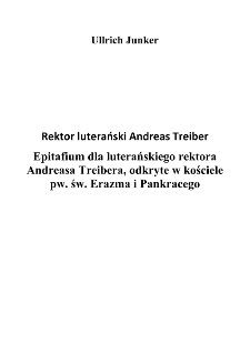 Rektor luterański Andreas Treiber [Dokument elektroniczny]