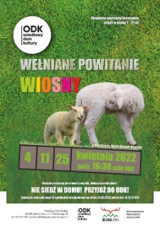 Wełniane powitanie wiosny - plakat [Dokument życia społecznego]