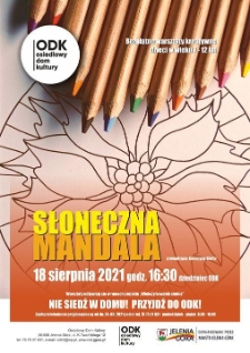 Słoneczna mandala - plakat [Dokument życia społecznego]