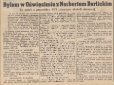 Byłem w Oświęcimiu z Norbertem Barlickim : co m&oacute;wi o przyw&oacute;dcy PPS towarzysz niedoli obozowej