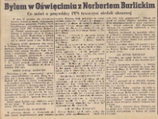 Byłem w Oświęcimiu z Norbertem Barlickim : co mówi o przywódcy PPS towarzysz niedoli obozowej