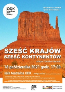 Sześć krajów, sześć kontynentów - plakat [Dokument życia społecznego]