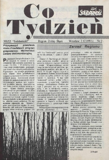 Co Tydzień : NSZZ Solidarność Region Dolny Śląsk, 1991, nr 2