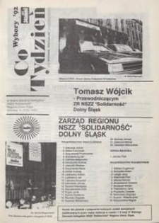 Co Tydzień : NSZZ Solidarność Region Dolny Śląsk, 1992, wydanie specjalne - Wybory'92