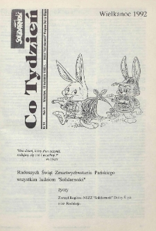 Co Tydzień : NSZZ Solidarność Region Dolny Śląsk, 1992, nr 14