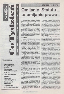 Co Tydzień : NSZZ Solidarność Region Dolny Śląsk, 1992, nr 17