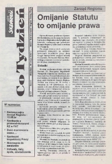 Co Tydzień : NSZZ Solidarność Region Dolny Śląsk, 1992, nr 17