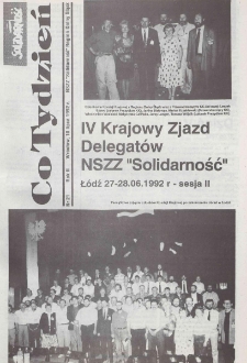 Co Tydzień : NSZZ Solidarność Region Dolny Śląsk, 1992, nr 21