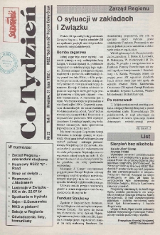 Co Tydzień : NSZZ Solidarność Region Dolny Śląsk, 1992, nr 22