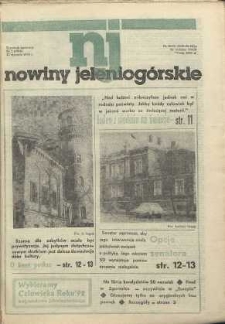 Nowiny Jeleniog&oacute;rskie : tygodnik społeczny, [R. 36], 1993, nr 2 (1706!)