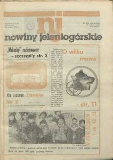Nowiny Jeleniog&oacute;rskie : tygodnik społeczny, [R. 36], 1993, nr 3 (1707!)