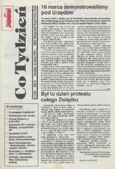 Co Tydzień : NSZZ Solidarność Region Dolny Śląsk, 1993, nr 4 (35)