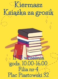 Kiermasz książka za grosik - plakat [Dokument życia społecznego]