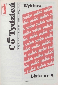 Co Tydzień : NSZZ Solidarność Region Dolny Śląsk, 1993, nr 13 (44)