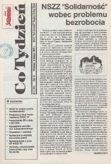 Co Tydzień : NSZZ Solidarność Region Dolny Śląsk, 1993, nr 2 (33)