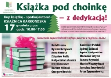 Książka pod choinkę - z dedykacją - plakat [Dokument życia społecznego]