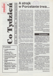 Co Tydzień : NSZZ Solidarność Region Dolny Śląsk, 1993, nr 12 (43)