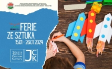 Ferie ze sztuką - plakat [Dokument życia społecznego]