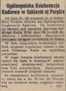 Ogólnopolska Konferencja Radiowa w Szklarskiej Porębie