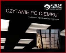 Czytanie po ciemku - plakat [Dokument życia społecznego]